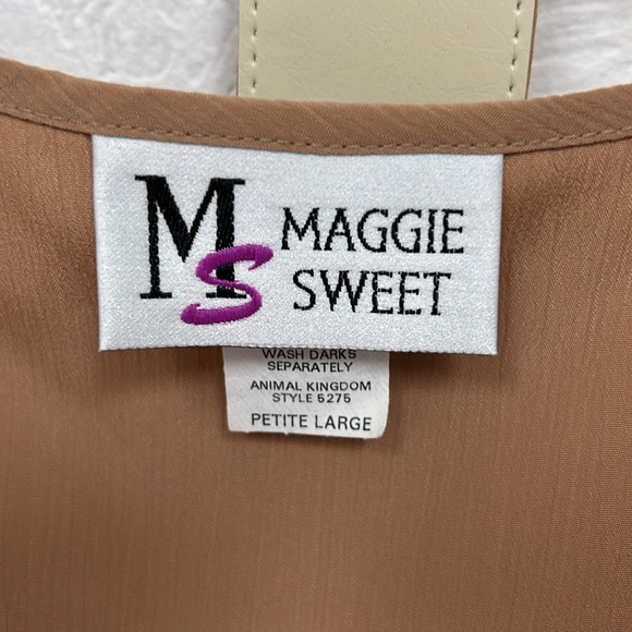 Long dress - size petite large - medium brown - by Maggie Sweet - Picture 2 of 4